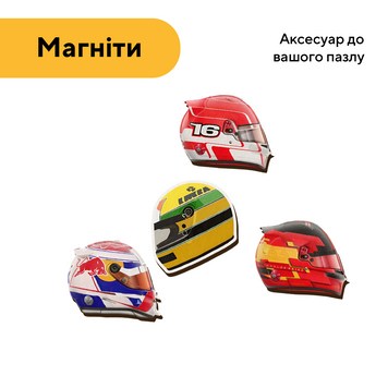 Набір дерев'яних магнітів Шоломи 25399 фото
