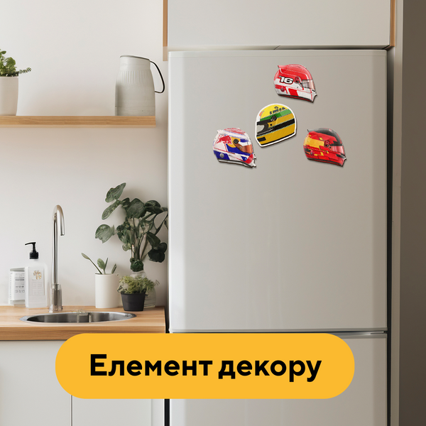 Набір дерев'яних магнітів Шоломи 25399 фото