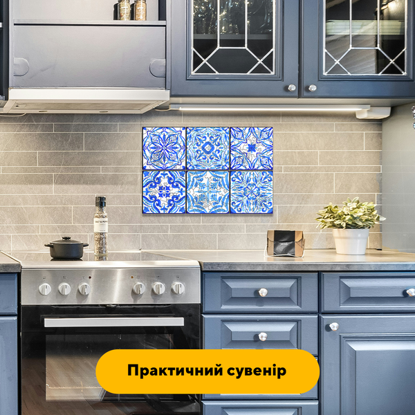 Набор деревянных пазлов Мини-плиточки Зимняя Акварель 16015 фото