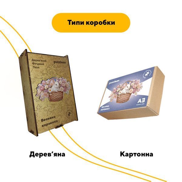 Дерев'яний пазл Весняна Корзинка 70012 фото