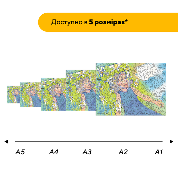 Деревянный пазл Мечтательница 95205 фото
