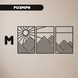 Комплект Дерев'яних Панно Захід серед гір 4026p фото 2