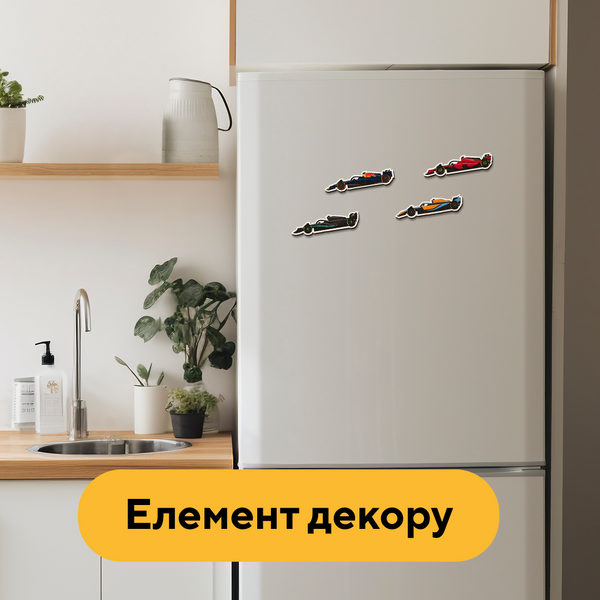 Набір дерев'яних магнітів Боліди 25402 фото