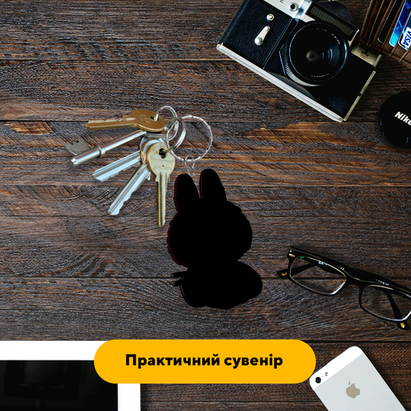 Таємничий комплект рандомних дерев'яних брелків Лабубу 70027 фото