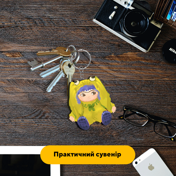 Комплект дерев'яних брелків Пухнасті Вакуку 70029 фото