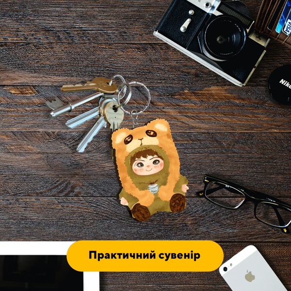 Комплект деревянных брелков Яркие Вакуку 70030 фото
