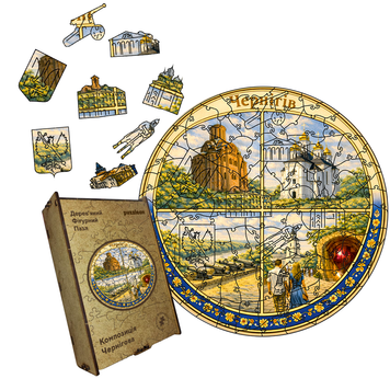 Дерев'яний пазл Композиція Чернігова 19344 фото