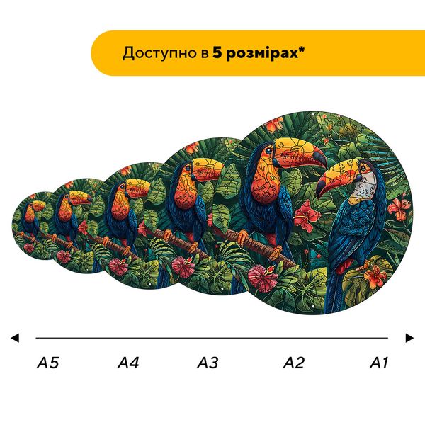 Пазл дерев'яний Пригоди Туканів 17114 фото